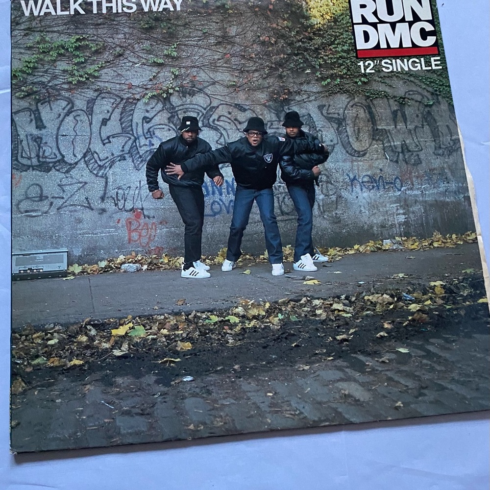 Run DMC 'Walk This Way' 12" Vinyl Eric b Rakim big daddy Kane beastie boys